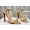Christian Louboutin Heel 9.5cm Leather Condora Sandals Beige 2024