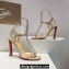 Christian Louboutin Heel 9.5cm Leather Condora Sandals Beige 2024