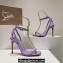 Christian Louboutin Heel 10.5cm Leather So Me Sandals Patent Lilac 2024