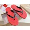 Christian Louboutin PVC Men's Loubi Flip Thong Sandals Black/Red