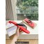 Christian Louboutin PVC Men's Loubi Flip Thong Sandals Black/Red