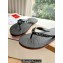 Christian Louboutin PVC Men's Loubi Flip Thong Sandals Black