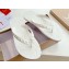 Christian Louboutin PVC Men's Loubi Flip Thong Sandals White