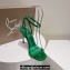 Christian Louboutin Heel 10.5cm Leather So Me Sandals Metallic Green 2024