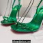 Christian Louboutin Heel 10.5cm Leather So Me Sandals Metallic Green 2024