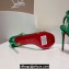 Christian Louboutin Heel 10.5cm Leather So Me Sandals Metallic Green 2024