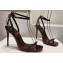 Christian Louboutin Heel 10.5cm Leather So Me Sandals Patent Coffee 2024