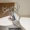 Christian Louboutin Heel 10.5cm Leather So Me Sandals Metallic Silver 2024