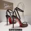 Christian Louboutin Heel 10.5cm Leather So Me Sandals Patent Coffee 2024