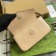 Gucci GG super mini shoulder bag 772794 leather Beige 2024