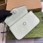 Gucci GG super mini shoulder bag 772794 leather Light Green 2024