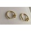 Celine Knot Small Hoops in Brass with Gold finish 2024