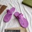Gucci Women's thong sandals with Horsebit 780306 Lilac 2024