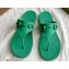 Gucci Women's thong sandals with Horsebit 780306 Green 2024