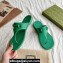 Gucci Women's thong sandals with Horsebit 780306 Green 2024