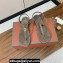 Loro Piana Leather Mindil Sandals Gray 2024