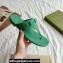 Gucci Women's thong sandals with Horsebit 780306 Green 2024