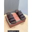 Loro Piana Calfskin Naha Men's Sandals Coffee 2024