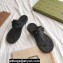 Gucci Women's thong sandals with Horsebit 780306 Black 2024