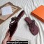 Cheap Sale Hermes TPU Island Sandals Burgundy 2024