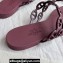 Cheap Sale Hermes TPU Island Sandals Burgundy 2024