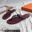 Cheap Sale Hermes TPU Island Sandals Burgundy 2024