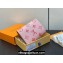 Louis Vuitton Monogram Empreinte leather Emilie Wallet M60688 Pink 2024