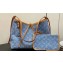 Louis Vuitton Monogram Denim CarryAll PM Bag M11462 Sky Blue 2024