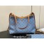 Louis Vuitton Monogram Denim CarryAll PM Bag M11462 Sky Blue 2024