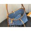 Louis Vuitton Monogram Denim CarryAll PM Bag M11462 Sky Blue 2024