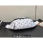 Louis Vuitton Monogram Shadow calf leather Rush Bumbag M25227 White / Navy Blue 2024