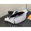 Louis Vuitton Monogram Shadow calf leather Rush Bumbag M25227 White / Navy Blue 2024