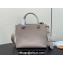 Louis Vuitton Grained calf leather Lock & Go Bag M23437 Dove Gray 2024