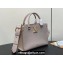 Louis Vuitton Grained calf leather Lock & Go Bag M23437 Dove Gray 2024