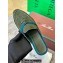 Loro Piana Babouche Charms Walk Suede Women/Men slipper Loafers Dark Green 2024