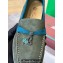 Loro Piana Summer Charms Walk Suede Women/Men Loafers Dark Green 2024