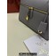 Loro Piana Extra Bag L27 with New lock charms in Grained Calfskin Gray 2024