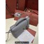 Loro Piana Extra Bag L27 with New lock charms in Grained Calfskin Gray 2024