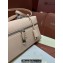Loro Piana Extra Bag L27 with New lock charms in Grained Calfskin Light Pink 2024
