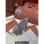 Loro Piana Extra Pocket L19 Pouch with New lock charms in Grained Calfskin Gray 2024