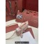 Loro Piana Extra Pocket L19 Pouch with New lock charms in Grained Calfskin Light Pink 2024