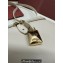 Loro Piana Extra Pocket L19 Pouch with New lock charms in Smooth Calfskin White 2024