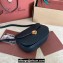 Loro Piana Small Ghiera bag in Smooth Calfskin Dark Blue 2024