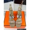 Hermes Heel 9.5cm Platform 2cm Ilona 90 sandals with oversized Kelly buckle in Suede Beige 2024