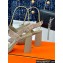 Hermes Heel 9.5cm Platform 2cm Ilona 90 sandals with oversized Kelly buckle in Suede Beige 2024