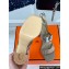 Hermes Heel 9.5cm Platform 2cm Ilona 90 sandals with oversized Kelly buckle in Suede Beige 2024