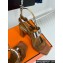 Hermes Heel 9.5cm Platform 2cm Ilona 90 sandals with oversized Kelly buckle in Suede Brown 2024