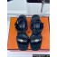 Hermes Heel 6.5cm Ivresse 65 sandals with iconic Medor studs in calfskin Black 2024