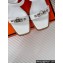 Hermes Heel 6.5cm Ivresse 65 sandals with iconic Medor studs in calfskin White 2024