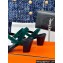 Hermes Heel 6.5cm Ivresse 65 sandals with iconic Medor studs in Suede Green 2024